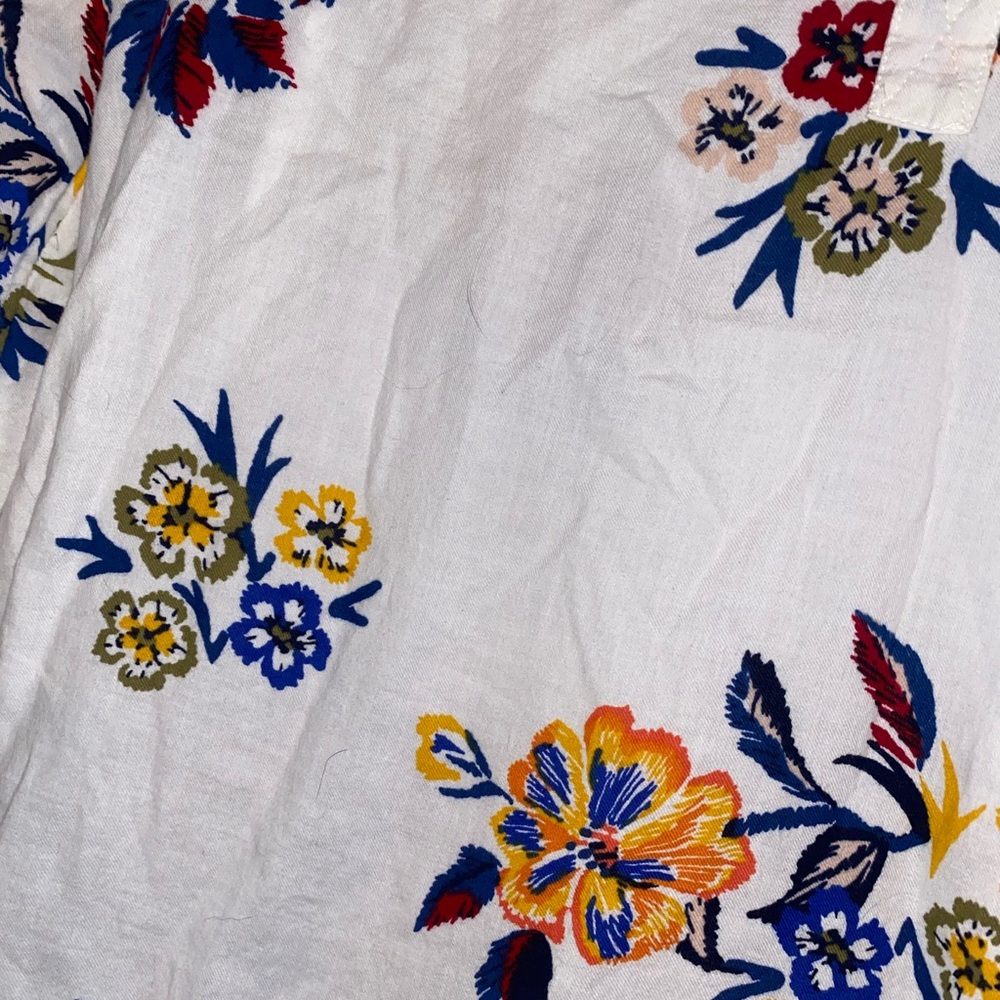 Old Navy Floral Tunic - White, Yellow, Blue - Picture 3 of 8